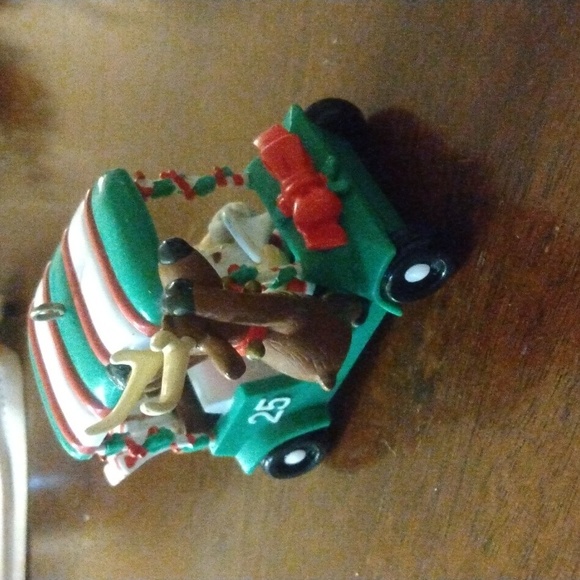 Vintage 1989 NOMA Ornamotion Fore! Golfing Santa Christmas Rotating Ornament - Picture 2 of 5